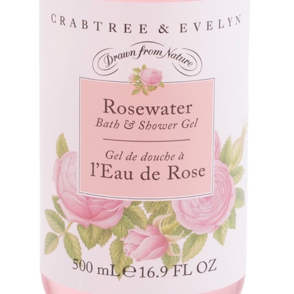 CRABTREE & EVELYN Rosewater Scented Bath and Shower Gel - Picture 3 of 6